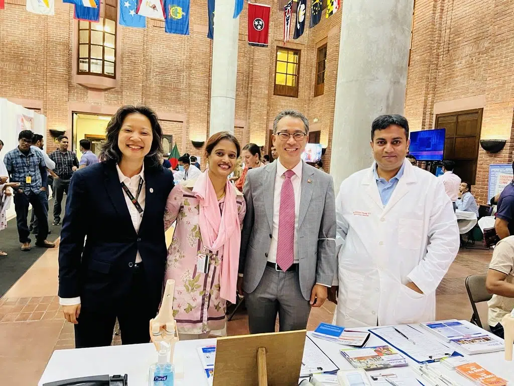 Dr. Md. Abdullah Yousuf and Dr. Tazia Sardar of Back in Motion attending an international medical training seminar.
