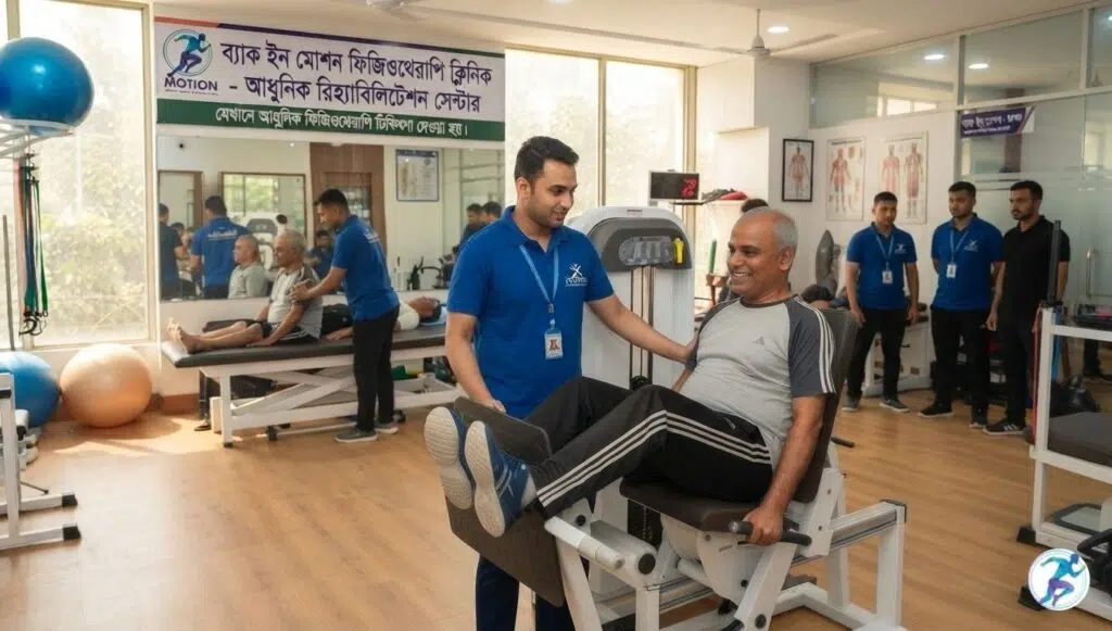 ব্যাক ইন মোশন ফিজিওথেরাপি ক্লিনিক ঢাকা - আধুনিক রিহ্যাবিলিটেশন সেন্টার যেখানে আধুনিক ফিজিওথেরাপি চিকিৎসা দেওয়া হয়।
