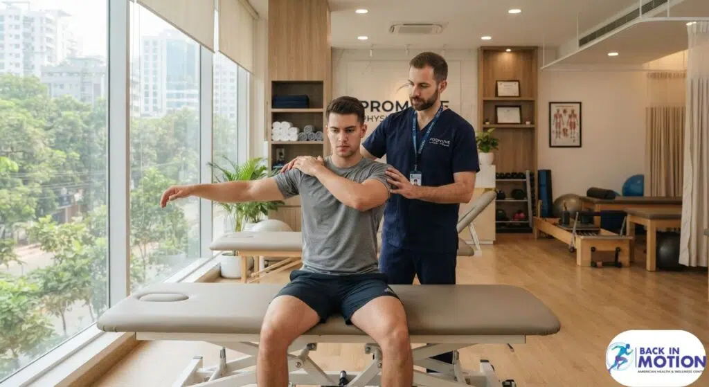 Best physiotherapy center in Dhaka - Professional manual therapy at Back in Motion in Banani.